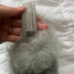 UGG Fluffy Gray Slippers